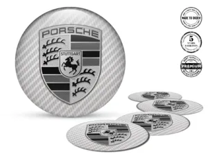 Porsche Édition Bombée Emblèmes Résine Personnalisés
